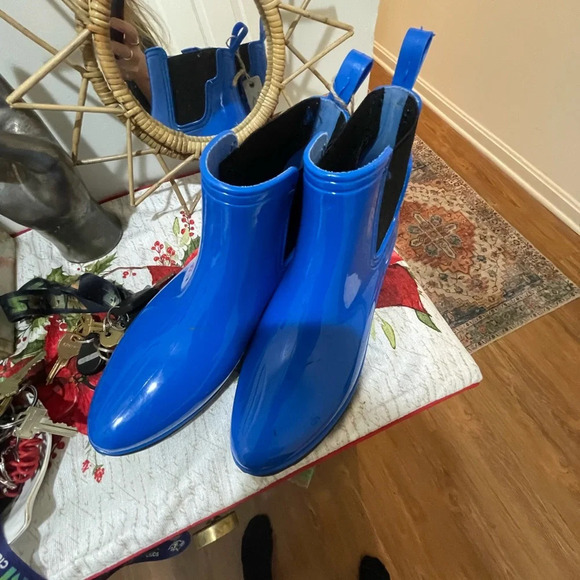 NWT 7 for All Mankind|| Dover Rain Bootie in Royal Blue Size 7 - Picture 12 of 12